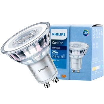 Żarówka LED GU10 2,7W = 25W 215lm 2700K Ciepła 36° PHILIPS