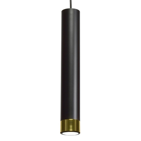 Lampa wisząca DANI 1xGU10 Wąski Klosz Czarna Złota MLP6239 Milagro Metal