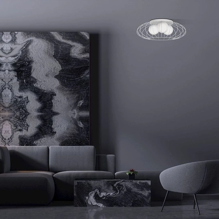 Lampa sufitowa żyrandol KRONOS 3xE14 IP20 Biała Metal Milagro