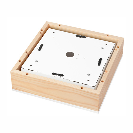 Plafon LED Lampa Sufitowa SANTIAGO 2xE27 Kwadratowa Drewniana LD-PD-9.4 Lamkur