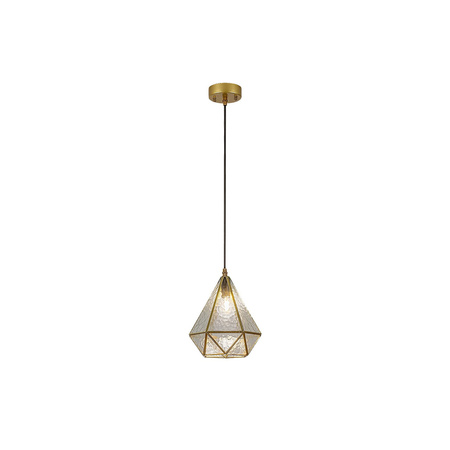 Lampa Wisząca Sufitowa Zwis E14 Złoty Vintage Norah Rabalux