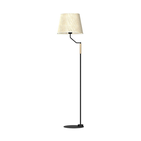 Lampa Stojąca Podłogowa ETNA Czarna 1xE27 Milagro