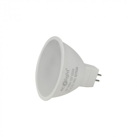Żarówka LED Reflektor MR16 GU5.3 2W 160lm 6500K Zimna 12V Ecolight