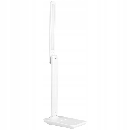 Lampka Biurkowa Stołowa Regulowana LED 5W 400lm 3000-4000-6500K CCT Akumulatorowa Szkolna Nocna Ściemnialna Włącznik On/Off Biała Kivo Masterled