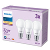 3x Żarówka LED E27 A60 8W = 60W 806lm 2700K Ciepła 150° EC Multipack Philips