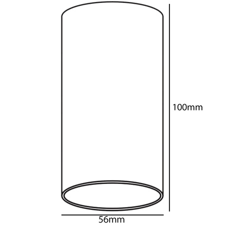 Oprawa LED Natynkowa HALOGENOWA Stała GU10 Okrągła Sufitowa Biała