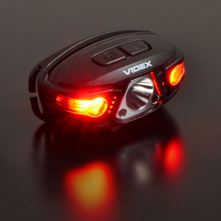 Latarka Czołowa Akumulatorowa LED 5W 330lm 5 Trybów Pracy USB-C Wodoszczelna IP67 Videx