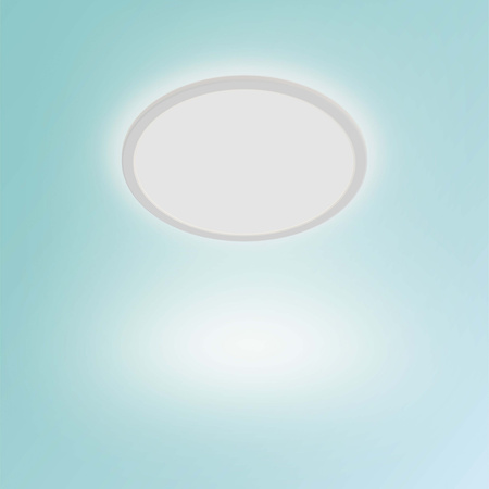 Lampa Sufitowa Plafon Łazienkowy LED 15W 1300lm 2700K IP44 SceneSwitch Biała Super Slim CL550 Bathroom Philips