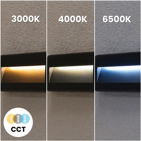 Lampa Ogrodowa Zewnętrzna Schodowa Kinkiet Elewacyjny CCT 3000-6500K LED 4W IP65 VIREO LUMILED