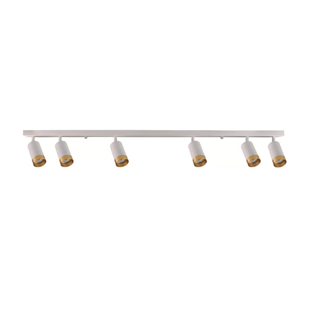 Lampa Listwa Oprawa Sufitowo-Ścienna LED 6 x GU10 ARRAS Biały GOLDLUX (Polux)