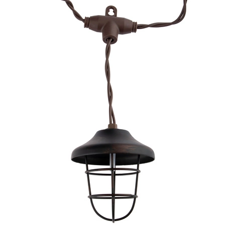 GIRLANDA SOLARNA 10x latarenka metalowa 4,5m ogrodowa ozdobna dekoracyjna 3000K ciepła