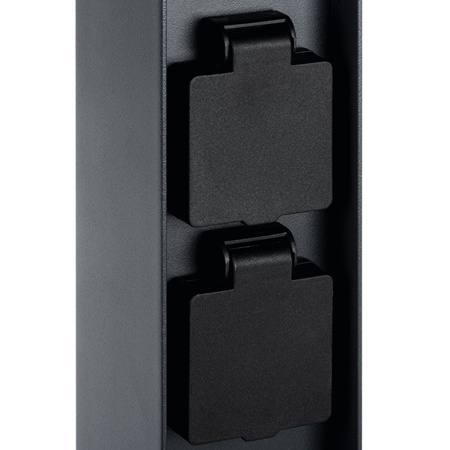 Słupek Lampa Ogrodowa Zewnętrzna z Gniazdkiem Stojąca G9 IP44 Antracyt DASTEN KANLUX