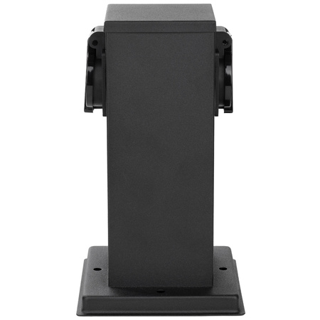 Słupek Ogrodowy IBERI Zewnętrzny Stojący 230V 22cm 2x Gniazdo Sieciowe LUMILED