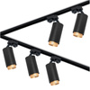 ZESTAW Szynoprzewód Listwa Szyna 3m + 5x Lampa Sufitowa Reflektor GU10 Oświetlenie Szynowe LUMILED