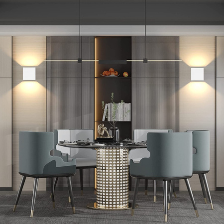 Kinkiet Ogrodowy Elewacyjny LED 2x4W 3000K Regulowany góra dół Biały RIKO KOBI