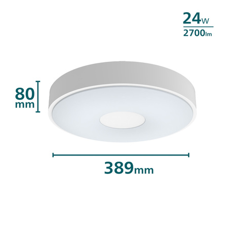 Lampa Sufitowa Plafon LED 24W 2700lm 2700K SceneSwitch Biała Coiner Philips