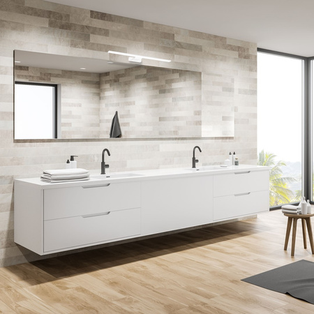 Lampa Ścienna Kinkiet SHINE Biała 40cm 7W LED Milagro