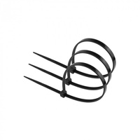 Opaski Zaciskowe Kablowe 2.5x200 mm Czarne UV TRYTYTKI TRYTKI ZIPERKI PREMIUM OKP-25200B .MORE 100 szt.