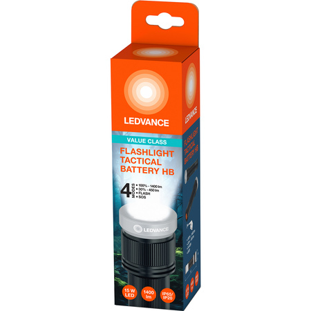 Latarka Taktyczna LED 15W 1400lm IP65 Woodoodporna Bateryjna Ledvance