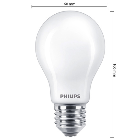 Żarówka LED E27 A60 7W = 60W 806lm 2700K Ciepła FILAMENT LED Classic Philips