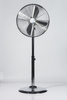 Wentylator Podłogowy Wiatrak Stojący Cyrkulator Powietrza 50W Chrom