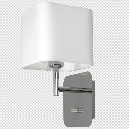 Lampa Ścienna Kinkiet NAPOLI Biała Chrom 1xE27 Milagro