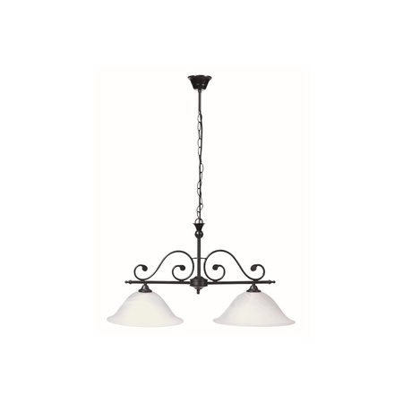 Lampa Sufitowa Wisząca Żyrandol 2x E27 Czarny Klasyczny Dorothea Rabalux