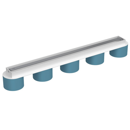 Lampa Sufitowa DIXIE Niebieska Biała 5xGX53 Milagro