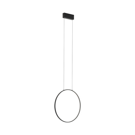 Lampa Sufitowa Wisząca LED 18W 560lm 3000K Ciepła Czarna Nowoczesna CIRCOLO LED S 10810 Nowodvorski