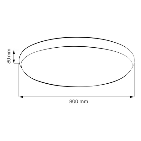 Plafon LED Oprawa Sufitowa 80W 9200lm CCT 120° Biała Czarna Pilot Ściemnialna Kern Sanico Goldlux