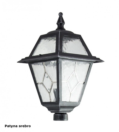 Klosz Głowica do Lampy Ogrodowej Zewnętrznej Stojącej Witraż K 1018 N E27 Su-Ma