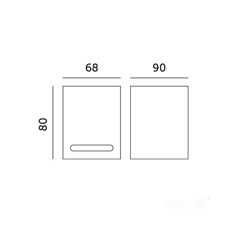 Lampa Ogrodowa Kinkiet Elewacyjny Zewnętrzny GU10 IP54 Czarna Querk Kobi