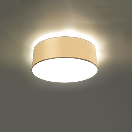 Lampa Sufitowa Plafon E27 Okrągła Biała Minimalistyczna Arena Sollux