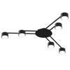 Lampa Sufitowa Żyrandol 6x GX53 LED Czarna Nowoczesna Videx