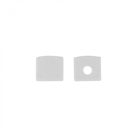 Profil Aluminiowy LED do Płyt GK Gipsowych REGIPS Podpłytkowy do Glazury Biały 1m z Kloszem Przezroczystym do Taśm LED + Zaślepki seria GN Ecolight