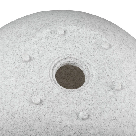 Lampa Ogrodowa Zewnętrzna Wbijana STONO KAMIENNA KULA E27 IP65 78cm Szara KANLUX