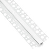 Profil Aluminiowy Podtynkowy Architektoniczny do LED Wpuszczany do Płyt KARTON / GIPS 1m + Mleczny Klosz