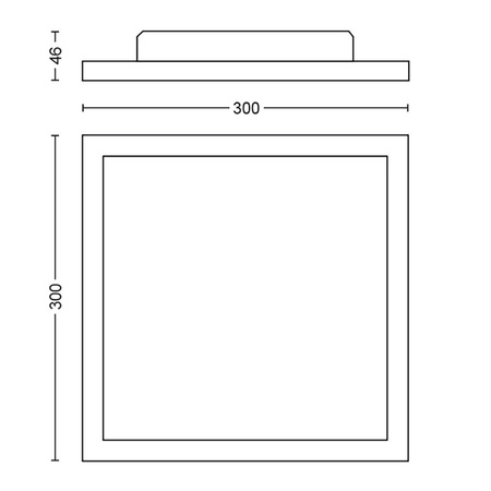 Panel LED Lampa Sufitowa Natynkowa 30x30 cm 19W 1940lm IP20 White Ambiance TW Biała Inteligentna SMART Zigbee Bluetooth Aurelle + Pilot Regulator Philips HUE