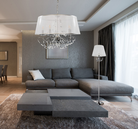 Lampa Wisząca Sufitowa ABBAZIA 5xE14 Biała 120cm - GOLDLUX (Polux)