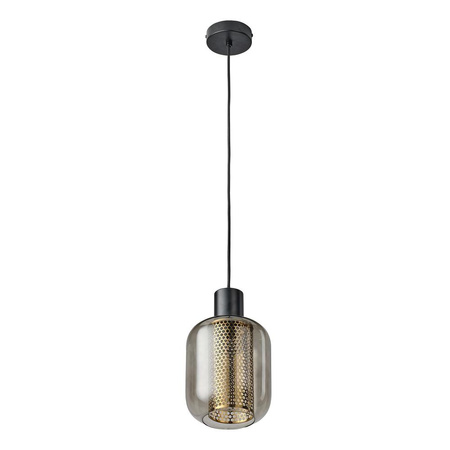Lampa Sufitowa Wisząca Dekoracyjna Zwis E27 Czarna Decor Firefly Osram