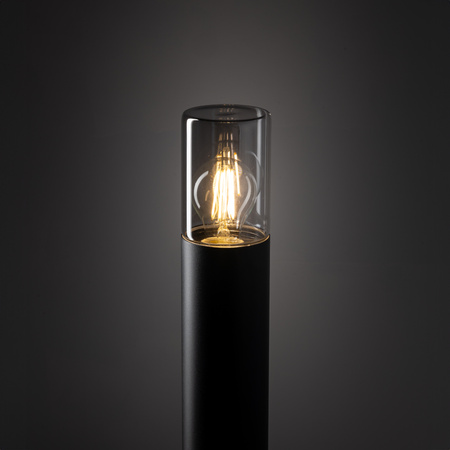 Lampa Ogrodowa Oprawa Zewnętrzna Stojąca Słupek E27 Czarna Wodoodporna IP44 IDA 11373 Nowodvorski