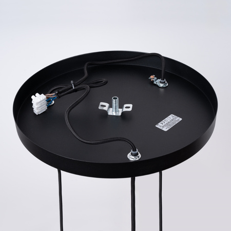 Lampa Sufitowa Wisząca Zwis 3x G9 Nieregularna Czarna Nowoczesna Brina Sollux