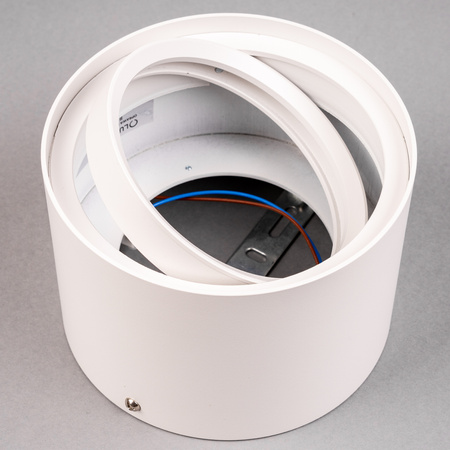 Oprawa Natynkowa HALOGENOWA SPOT TUBA Ruchoma GU10 ES111 Okrągła Biała 100mm TELES LUMILED