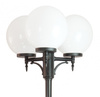 Lampa Ogrodowa Zewnętrzna Słupek LATARNIA E27 KULE CLASSIC OGMWN 3 300 190-290cm czarny Su-Ma