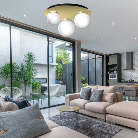 Lampa Sufitowa PLATO 2xE14 + 1xE27 Milagro