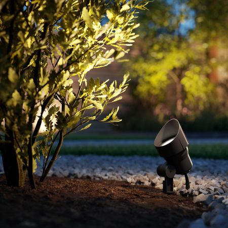 Lampa Ogrodowa Reflektor LED 6W 600lm 2700K IP44 Czarny Low Voltage 12V Philips