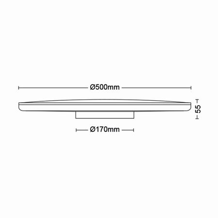 Lampa Sufitowa Plafon LED 36W 3600lm 2700K SceneSwitch Czarna Philips