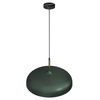 Lampa Wisząca Sufitowa LINCOLN Zielona Złota 1xE27 45cm Milagro