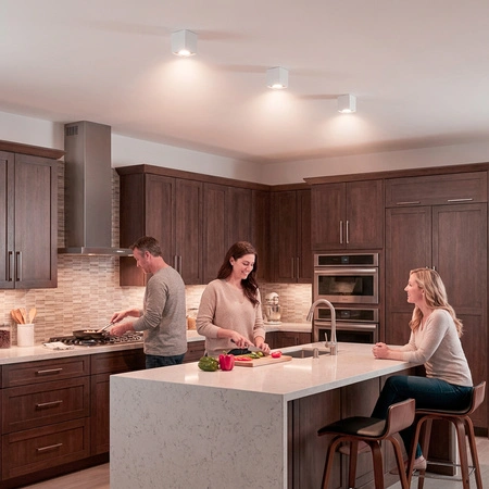 Oprawa Natynkowa HALOGENOWA Spot Tuba Ruchoma GU10 Kwadratowa Biała 115mm AMAT-L LUMILED