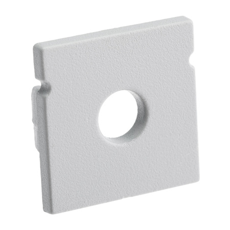 Zaślepka do profilu natynkowego KM38 z otworem szara tworzywo sztuczne
